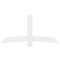 Ekena Millwork Bellingham Architectural Grade PVC Gable Bracket, 72"W x 36"H x 2"D x 6"F, 12/12 Pitch GBP072X36X0206BEL00 - alternate 4